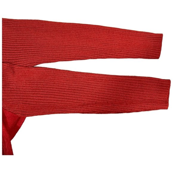 Willi Smith Boiled Wool Sweater Open Cardigan Belted Long Sleeve Knit Jacket XL - Picture 7 of 7